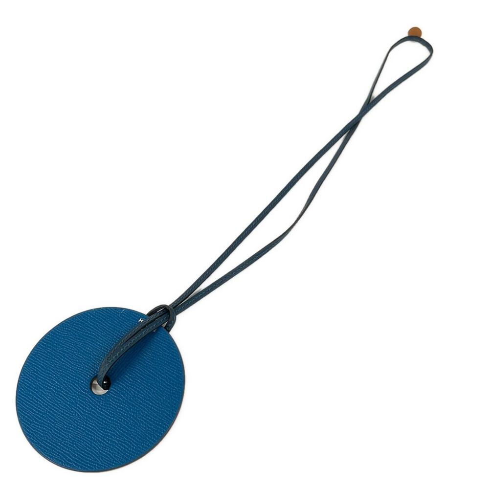 Hermès Necklace Blue Izmir Rose Jaipur Veau Epsom Taurillon Clemence - Picture 2 of 6